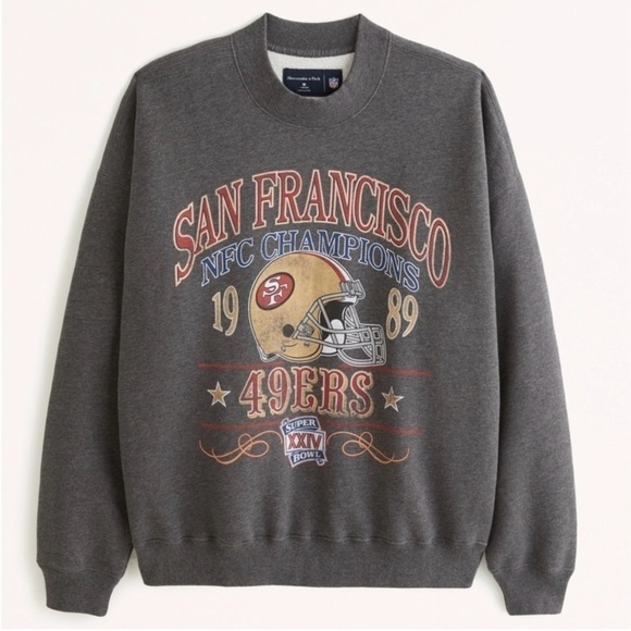 Abercrombie & Fitch Men's San
Francisco 49ers Graphic‎ Crew
Sweatshirt
Size: M - Picture 1 of 5